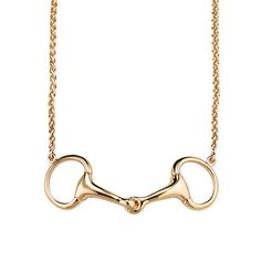 This beautiful 14k gold Bit Necklace is a wonderful piece. A1833 is Hand made and hand finished in the USA by Ashley's, 1 7/16" wide, 17"L. Horseshoe Necklace, Equestrian Jewelry, Gold Horse, Horse Necklace, Horse Jewelry, Horse Bits, Rope Necklace, Equestrian Style, Jewelry Designs