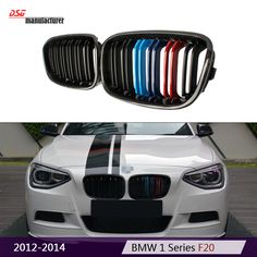 bmw front bumper grilles for the 2012 - 2014 bmw 1 series e20 sedan