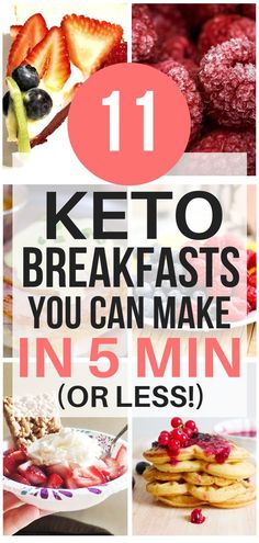 keto breakfasts you can make in 5 minutes or less