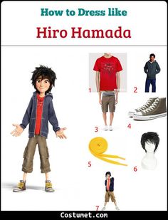 how to dress like hiro hamadaa from the movie's avatars