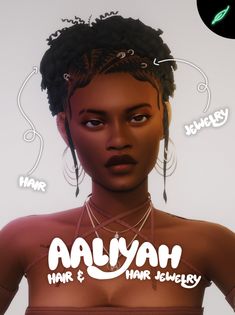 ~aaliyah~ hair & hair jewelry! (two versions) | Patreon Sims 4 Cc Black Hair Female, Black Male Hairstyles Sims 4 Cc, Sims 4 Ponytail Hair, Braces Sims 4 Cc, Feminine Hair, Aaliyah Hair, Mod Hair, Cc Hair