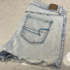 Super Hi-Rise Shortie!! New Without Tags. American Eagle Jean Shorts, Size 16 Jeans, Jean Short, Jean Shorts, American Eagle Outfitters, Size 16, American Eagle, Denim Shorts, Color Blue