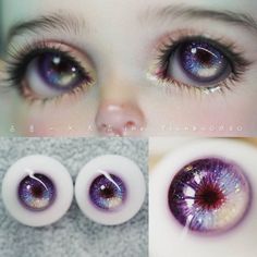 Dolls Eyes, Cosmetic Contact Lenses, Bjd Dolls Girls, Fantasy Doll, Fantasy Hair, Anime Eye Drawing, Robot Concept Art