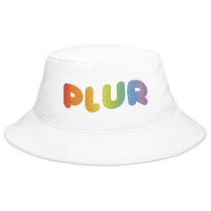 Rainbow Bucket Hat, Bucket Hat White, Cotton Twill, Size Guide, Bucket Hat, Rainbow, Hats, White