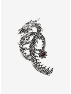 House Of The Dragon Silver Dragon Ear Cuff Dragon Ear Cuffs, House Of The Dragon, Detailed Jewelry, Silver Dragon, A Dragon, Accessories Jewelry Earrings, The Dragon, Sock Shoes, Eyewear Sunglasses