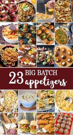 25 big batch appetizers for any occasion