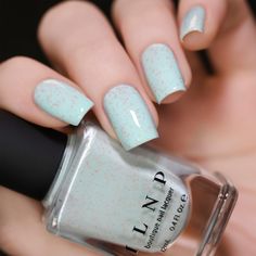 Pinkies Up Robin Egg Blue Speckled Nail Polish by ILNP Speckled Egg Nails, October Nail Designs, Egg Nails, Ilnp Nail Polish, Blue Ombre Nails, Boutique Nails, Robin Egg Blue, Fall Nail Trends, October Nails