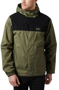 A lightweight rain jacket designed for outdoor and city living is cut from seam-sealed HellyTech® waterproof fabric that provides breathable, all-day comfort. 28" front length; 29" back length (size Medium) Front zip closure with snap storm placket Drawcord-toggle hood Elasticized cuffs Front zip pockets Drawcord-toggle hem Helly Tech® Performance 2-layer fabric provides waterproof, breathable and windproof protection against the elements Waterproof Critically seam sealed Mesh lining 100% polyes Waterproof Long Sleeve Windbreaker For Travel, Nylon Windbreaker With Storm Flap And Long Sleeves, Long Sleeve Nylon Windbreaker With Storm Flap, Long-sleeved Nylon Raincoat With Storm Flap, Nylon Raincoat With Storm Flap, Long Sleeve Nylon Raincoat With Storm Flap, Hooded Rain Jacket, City Living, Helly Hansen