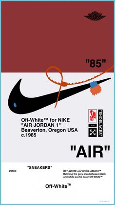 an advertisement for nike's air jordan shoe brand is shown in red, white and black