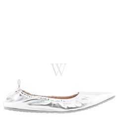 Gianvito Rossi Ladies Flats. SKU: G22031 05GOMNPS. Color: Silver. Shoe Style: Ballerinas. Vamp Style: Slip-on. Gianvito Rossi Ladies Silver Alina Ballerina Nappa Flats. Handmade in Italy with an artistic vision, this rouche ballerina shoes features a slip-on style, pointed toe, branded insole. 100% nappa. Please visit the brand website for sizing information. Alina Ballerina, Vamp Style, Silver Shoe, Brand Website, Versace Watch, Cheap Gifts, Ballerina Shoes, Denim Shoes, Fragrance Gift Set