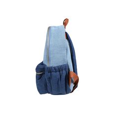 Color: Blue Denim blue backpack from the French brand Chloé, made of soft organic cotton. The backpack features a convenient top zip closure and a front zip pocket. It features a soft organic cotton twill inner lining. The adjustable, lightly padded shoulder straps and fabric handles add a touch of practicality. It is embellished with Chloé logo embroidered on the front and brown leather finish for a refined and refined look. Dimensions (L x H x D): 27cm x21cm x11,5cm 100% Oragnic cotton. Trendy Cotton Backpack With Pockets, Blue Cotton Backpack For Daily Use, Denim Blue Travel Backpack With Zipper, Denim Blue Backpack With Zipper Closure, Denim Blue Standard Backpack With Zipper, Denim Blue Backpack With Zipper For Daily Use, Denim Blue Travel Backpack With Zipper Closure, Denim Blue Backpack For Everyday And Back To School, Denim Blue Cotton School Backpack