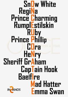 an orange and white poster with the names of different countries in it's letters