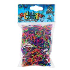 rainbow loom bracelets, pack of 24