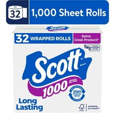 scott long lasting toilet paper roll