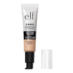 HYDRATING CAMO CC CREAM: Hydrated, dewy skin, here you Camo! The Hydrating Camo CC Cream is a full coverage color correcting foundation formulated with SPF 30 to protect against sun damage and hydrating, nourishing ingredients.
MULTITASKING DREAM CREAM: This everyday essential gives skin an extra dose of moisture for a glowy finish while delivering the full coverage and smooth complexion you crave. Ideal for dry, oily, and combination skin.
MOISTURIZING FORMULA: This CC Cream is infused with vitamin B5, plus tremella mushroom, hyaluronic acid, and UVA protection SPF 30 to help protect and plump your skin.
FIND YOUR MATCH: This shade is ideal for a light complexion with neutral undertones.
SKIN-LOVING INGREDIENTS: All e.l.f. products are made from skin-loving ingredients you want, minus the Elf Camo Concealer Swatches, Camo Cc Cream Elf, Elf Camo Concealer Light Peach, Elf Camo Concealer Light Sand, Elf Hydrating Camo Concealer, Tremella Mushroom