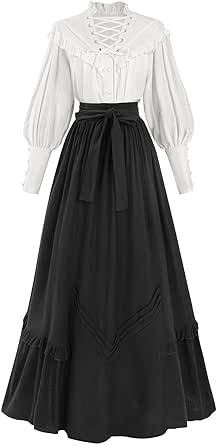 Victorian Dress Costume, Folklorico Dresses, 1800s Dresses, Edwardian Blouse, Dress For Women, Wonderful Time, Blouse And Skirt, 2 Piece, Skirt Set