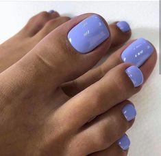 Blue Toenails With Design, Colour Wardrobe, Toe Colors, Caviar Nails, Unghie Sfumate