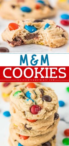 These M&M Cookies are fun Halloween treats that start with soft homemade cookies loaded with M&Ms and chocolate chips. Add this cookie recipe to your easy Halloween party ideas! M M Chocolate Chip Cookies Recipe, M&m Cookies, Easy Halloween Party Ideas, Fun Halloween Treats, Soft Cookies, Classic Cookies Recipes, Easy Halloween Party, Peanut Butter Oatmeal Cookies