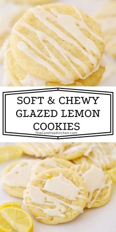 soft and chewy glazed lemon cookies are the perfect treat for any occasion