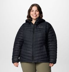 Keep the cold and light showers at bay. This water-resistant hooded down jacket is lightweight, insulated, and packable for both warmth and utility. Sportswear Brand, Columbia Sportswear, Range Of Motion, Friday Sale, Black Friday Sale, Womens Vest, Down Jacket, Vest Jacket, Columbia