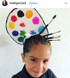 Cute Hair Ideas, Carnaval Diy, Crazy Hair For Kids, Wacky Hair