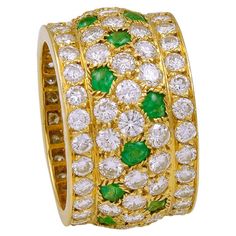 Cartier Diamond, Emerald Wedding Band Cartier Yellow Gold Wedding Diamond Ring, Cartier Yellow Gold Diamond Wedding Ring, Luxury Yellow Gold Emerald Ring With Single Cut Diamonds, Luxury Green Emerald Ring With Single Cut Diamonds, Vintage Cartier Diamond Jewelry, Luxury Yellow Gold Emerald Ring With Diamond, Cartier Yellow Gold Jewelry With Prong Setting, Emerald Diamond Ring With Pave Setting For Wedding, Formal Yellow Gold Emerald Ring With Pave Setting