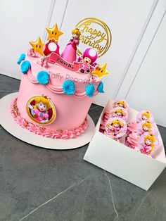 #princesapeach #tortaspersonalizadas #tortas #cupcakes #peach Peach Mario Bros, Princess Party Cake