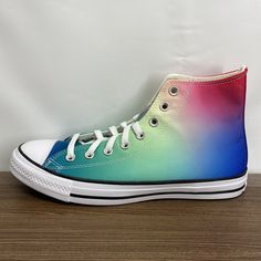 Converse Psychedelic Hoops Chuck Taylor All Star High Top 167592c - Unisex Size 9 Elevate Your Sneaker Game With These Eye-Catching Converse Psychedelic Hoops Chuck Taylor All Star High Top Sneakers. In A Unisex Size 9, They Are Designed To Stand Out. The Unique Psychedelic Design Adds A Bold Statement To Your Style. Whether You're A Collector Or A Fashion-Forward Trendsetter, These Sneakers Are A Must-Have. Make A Statement With These Converse Psychedelic Hoops Chuck Taylor All Star High Top Sn Multicolor High-top Sneakers With Rubber Sole, Multicolor Lace-up High-top Sneakers With Rubber Sole, Multicolor Lace-up Skate Shoes With Rubber Sole, Converse Casual High-top Sneakers With Abzorb Midsole, Multicolor High-top Canvas Sneakers, Casual Converse High-top Sneakers With Abzorb Midsole, Casual High-top Converse Sneakers With Abzorb Midsole, Multicolor Mid-top Skate Shoes With Laces, Multicolor Custom Sneakers With Vulcanized Sole