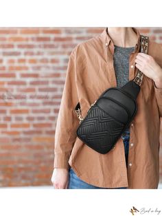 Bird in Bag - BOSTANTEN Quilted Leather Sling Bag Crossbody Purse for Women - Stylish Fanny Pack with Adjustable Guitar Strap Stylish Fanny Pack, Brown Crossbody Bag, Canvas Storage, Gold Canvas, Leather Sling Bag, Adjustable Bag, Guitar Strap, Quilted Leather, Sling Bag