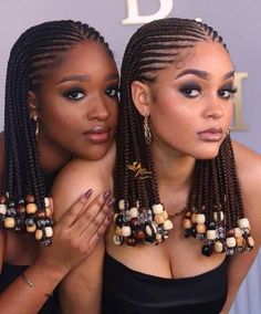 Soo Stunning Afro Hair Ideas for Women Cornrows With Beads, African Ladies, Ladies Hair, Cut Hairstyles, Afrikaanse Mode