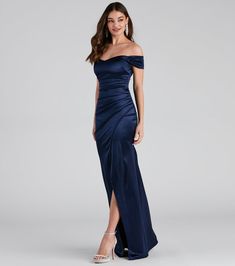 Valencia Formal Off-The-Shoulder Wrap Dress | Windsor Off Shoulder Dress With Sweetheart Neckline For Prom, Fitted Off-shoulder Evening Dress For Gala, Formal Mermaid Dress With Sweetheart Neckline For Gala, Formal Gala Mermaid Dress With Sweetheart Neckline, Formal Off-shoulder Dress For Prom Season, Fitted Off-shoulder Mermaid Evening Dress, Fitted Off-shoulder Mermaid Dress For Evening, Fitted Off-shoulder Mermaid Dress For Formal Events, Formal Off Shoulder Dress For Prom Season