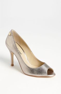 J. Reneé 'Evon' Pump available at #Nordstrom - also in gold Rehearsal Dinner Shoes, Metallic Pumps, Neutral Shoes, Bridesmaid Shoes, Bridesmaids And Groomsmen, Dress And Heels, Bridal Shoes, Bridal Accessories, Cute Shoes