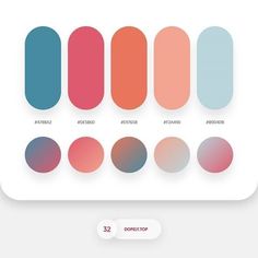 the color swatches are all different colors and shapes, but there is no image to describe