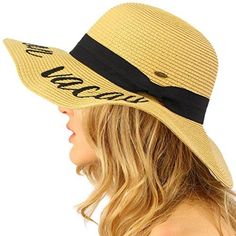 Brand: C.CColor: Natural (A)Features: Size: One size for teens and ladies Head measurement: 57cm, 22-3/8", Size 7-1/8 Brim: 4" Height: 4-1/2" Occasion: Super cute verbiage embroidery fun hats, laying out in the sun, beach party, pool party, sailing, picnics, yard work, gardening, sun protection against harmful sun rays including premature wrinkles and sunburn. Perfect for vacation and cruise attire. Also great for a fancy event, Kentucky Derby, Grand National, Melbourne Cup, weddings, church or Cruise Attire, Premature Wrinkles, Pool Wedding, Diy Case, Sun Cap, Kentucky Derby Hat, Grand National, Vintage Style Wedding, Derby Hats