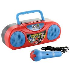 the power rangers radio is red and blue