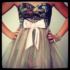 The prettiest pattern is camo. | 35 Easy Ways To Identify A Southern Woman @bjk1 Camo Dresses, Camo Skirt, Dresses Holiday, Southern Women