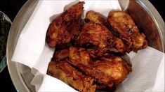 some fried food is in a bowl on a table