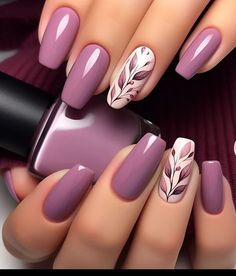 Nail Art Designs For Indian Skin, Fur Nails, Rainbow Nails Design, Fall Gel Nails, February Nails, Purple Nail, Fall Nail Art, Luxury Nails, Chic Nails