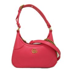 Gucci Aphrodite Small Shoulder Bag Leather Pink Gucci Aphrodite Small Shoulder Bag Leather Women's Pink W Approx. 25cm X H Approx. 13cm X D Approx. 6.5cm Shoulder Length Approx. 40cm - 108cm Bags Gucci, Gucci Bags, Small Shoulder Bag, Aphrodite, Shoulder Length, Gucci Bag, Leather Shoulder Bag, Pink Color, Leather Women