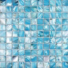 blue and white glass mosaic tile