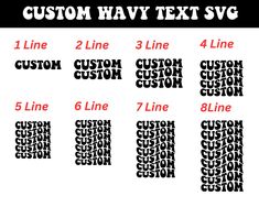 the custom way text styles are shown in red and black