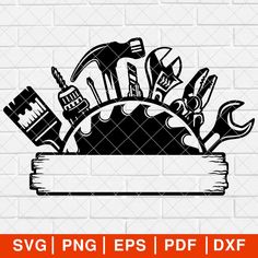 tools and wrenches in a box svg eps png dxf file