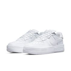 Nike Wmns Air Force 1 Fontanka 'Triple White' DH1290-100 Nike Air Force 1 Fontanka, Shoes Room, Embrace The Chaos, Shipping Company, Nike Dunk, Nike Air Force 1, Nike Air Force Sneaker, Skate Shoes, Soft Suede