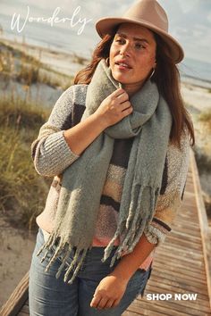 Find your perfect fit with Wonderly! Sizes range from 4-26. Flowy Dresses, Flowy Dress, Clothing For Women, Winter Scarf, Plaid Scarf, Matching Sets, Plus Size Fashion, Knitted Scarf, Your Perfect