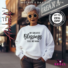 🌸 Treat Mom or Nana to something special this Mother’s Day with our delightful collection! Enjoy our 25% off sale with buy one, get one on T-shirts, long sleeves, and sweatshirts and more. Shop now and make her day! #MothersDayGifts #GiftsForMom #NanaGifts #MothersDaySale #BOGO #TrendyFashion #ShopNow #LimitedTimeOffer #OOTD 25% Off Sale, Nana Gifts, Something Special, Off Sale