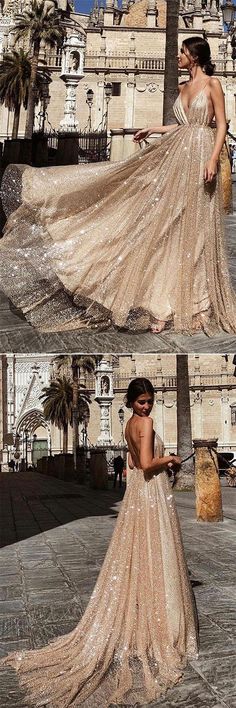 Prom Dresses Gold, Sparkling Dress, Boho Prom, Sparkle Prom Dress, Sparkly Prom Dresses, Gorgeous Prom Dresses, Gold Prom Dresses, Modest Prom, Dresses Unique