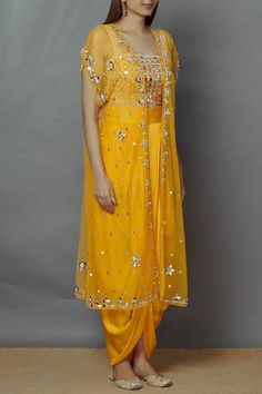 Shop for Preeti S Kapoor Yellow Dupion Embellished Jacket Skirt Set for Women Online at Aza Fashions Festive Yellow Hand Embellished Set, Yellow Embellished Pre-draped Saree For Reception, Festive Hand Embellished Yellow Set, Embellished Draped Sets For Festivals, Yellow Semi-stitched Bollywood Sets, Embellished Yellow Dress For Navratri, Yellow Embellished Dress For Navratri, Festival Embellished Draped Sets, Draped Embellished Festival Sets