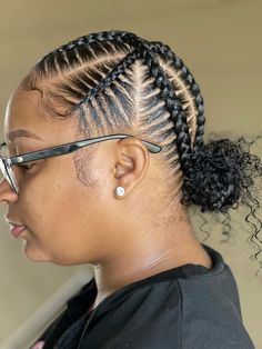 Cross Stitch Braids, Criss Cross Braids, Curly Buns, Cross Braids, Straight Back Braids, Back Braid, Cute Box Braids, Curly Bun