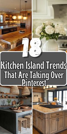 Kitchen Island Trends That Are Taking Over Pinterest Large Kitchen Island Designs, Kitchen Island Designs With Seating, Contrasting Kitchen Island, Kitchen With Big Island, Kitchen With Long Island, Kitchen Island With Stove, Kitchen Island Designs, Traditional Kitchen Island, Functional Kitchen Island