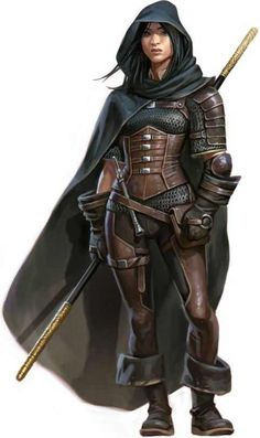 99 D&D Female Character Art Pieces (no boobplate or stab-friendly midriffs) - Imgur Rpg Wallpaper, 3d Karakter, Rpg Dice, Leather Armor, Model Sheet